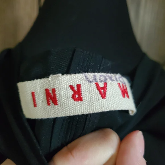 Marni Draped Black Dress - Picture 4 of 6